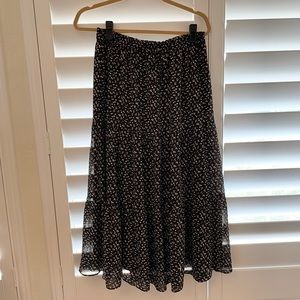 Madewell tiered maxi or midi skirt size M flawless